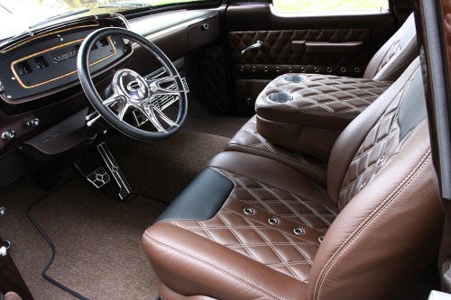 rodandcustomshow:  Tim Molzen’s 1962 Dodge ¾ ton crew cab pickup truckUnique doesn’t even begin to describe Molzen’s crew cab! After being retired as an Air Force truck in Texas, Molzen acquired it then sent it to Iowa’s hot rod kingpin Roger
