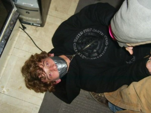 gaggedchav:Amateur hazing