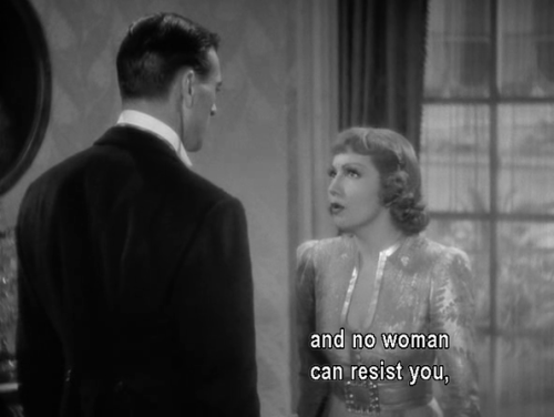 jade-vixen:  thevelvetdevil:  ohrobbybaby:  Bluebeard’s Eighth Wife (1938)  this post put a lil smirk on my face and I love it.  Oh God I love this. 