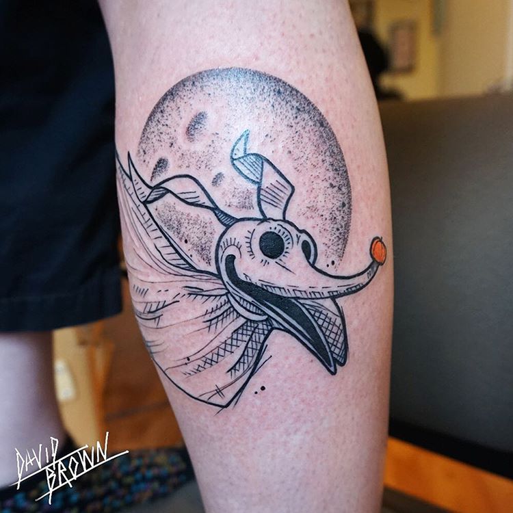 Tattoo uploaded by Erin Sullins  Zer0  zero nightmarebeforechristmas  disney disneytattoo colortattoo nashville monolithtattooco  tattoooftheday  Tattoodo