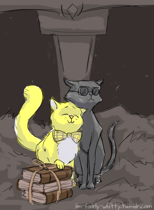 im-fairly-whitty:Ineffable Kitties Go watch Good Omens. “I’m begging you, you have no id