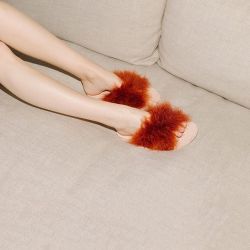 cathrinabroderick:Brother Vellies Marabou Lamu sandals | The Dreslyn