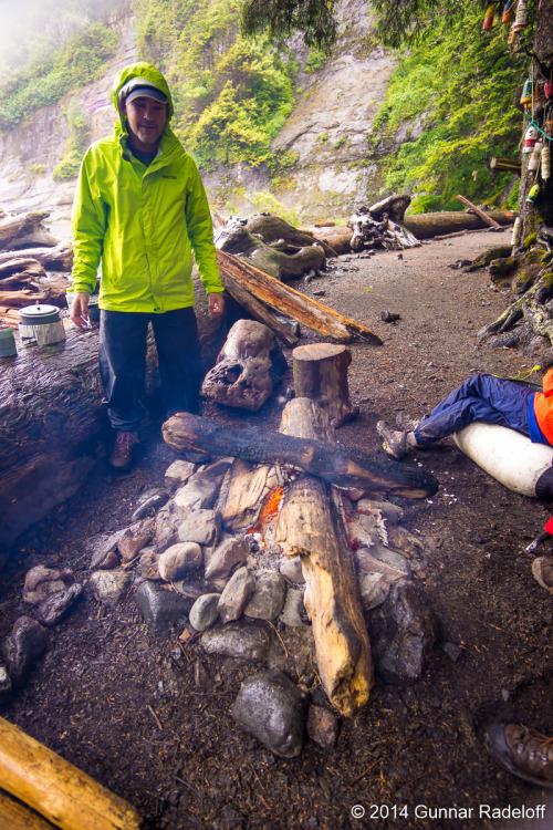 6.7.2014 - day 4 on the West Coast Trail - some more rain? well since I came to the trail to enjoy n