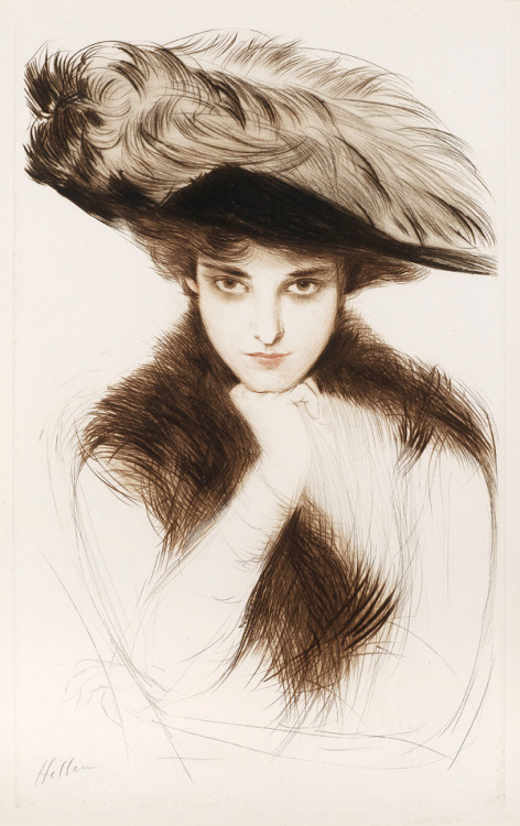 finisaboriginependet-blog:Paul César Helleu, Elegante de face, 1895.