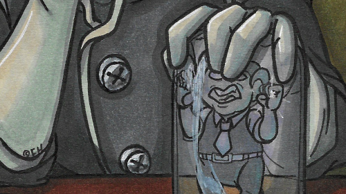 Some WIPs Of My Artwork For "Beholder Zine" Made In January.