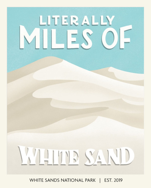 elvisomar:National Parks posters by artist Amber Share. Text is taken from actual park patron commen