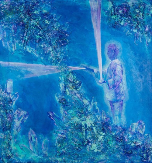 'Pranic Healing' 2019 SOLD To #artcollector From #Poland Thank You // This Is Oil And Acrylic Painting