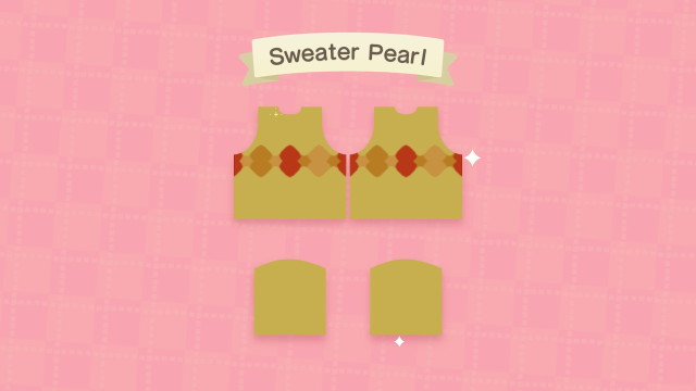 artemispanthar:I made Pearl’s sweater from “Maximum Capacity” in Animal Crossing: New Horizons!And here’s this one too