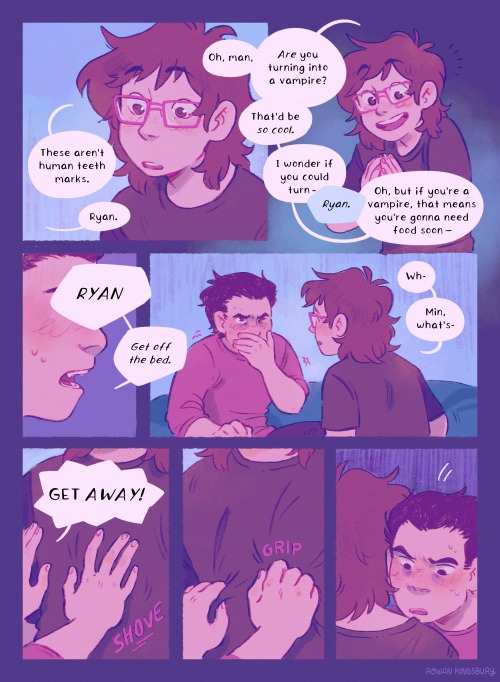 rowansugar: I adapted a snippet of my pal @fentonio’s rymin vampire fic into a comic ;) always