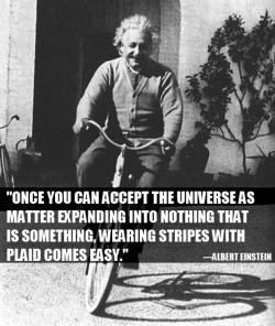 gentledom:  Not sure if it is really a quote by Einstein but the thought behind it would match him. Don’t over-think all the “little” things too much, just go with them.