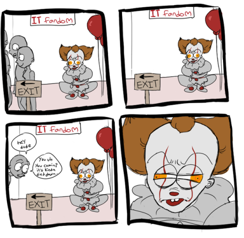 doodledumping-ground: nickelintelligent: not going anywhere  I had to add this XDThink Pennywise’s f