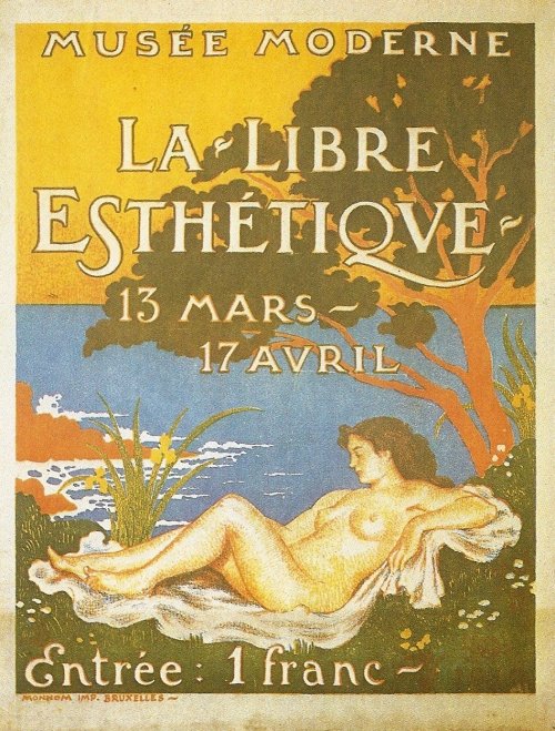 Exhibition poster for La Libre Esthétique (1910). Georges Lemmen (Belgian, 1865-1916).La Libre Esthé
