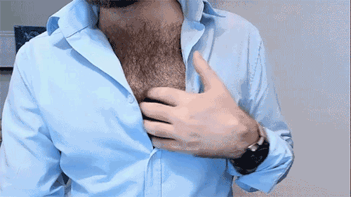 openshirtlover:   hot gif - courtesy of @atletik9​ - love the hairy chest!