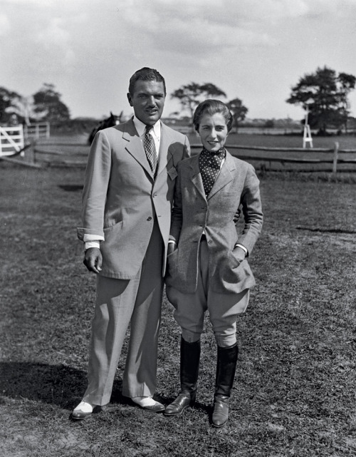 John and Janet Lee Bouvier, in Southampton, N.Y., 1932