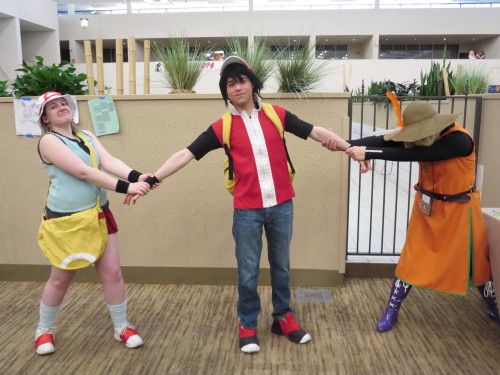 Anime Detour 2014!!! Nagisa (Free!), Ran (Touhou), makeouts Dave (Homestuck), Red (Pokemon): Caffein