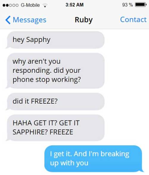 Like 50% of their interactions are Ruby telling porn pictures