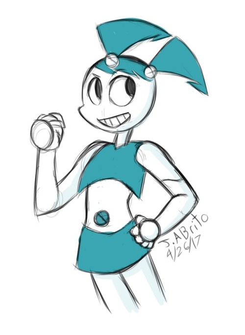 art-by-joseph-brito:i drew a small doodle of Jenny from My Life as a Teenage Robot! &lt;3