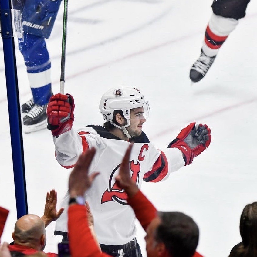 Devils' Nico Hischier scores hat trick in 1st ever game with Swiss national  team 