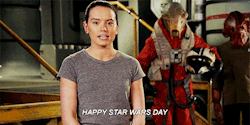 daisyridleyupdated:  Happy Star Wars Day!
