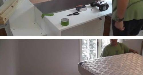 #BagoesTeakFurniture 18. transform IKEA kitchen cabinets into a platform bed with storage | 25 Cleve