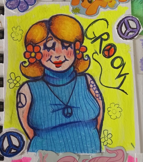 Carol Doodle Based Off A Sweater I Saw At The Thrift