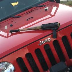 dethchilada:  metalefx:  The BAT-15 tactical assault bat from Primal Concepts #assaultbat #jeep #jeeplife #rubicon #tactical #art #doingsomethingnew #wheeling #webuildcustom  Needs irons &amp; a flashlight. 