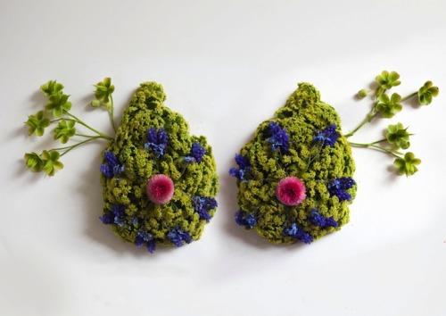 Human Organs Formed with Wild Plant Arrangements by Camila Carlow UK-based, Guatemalan-born artist C