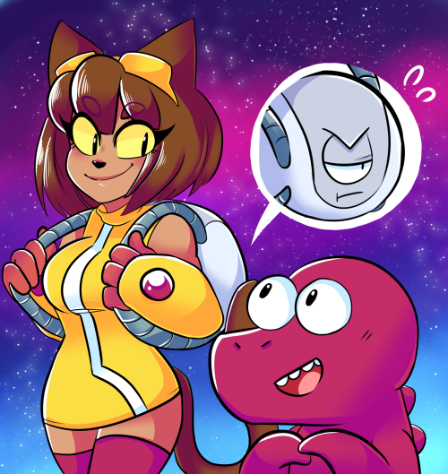 stingybeeart: @rubberninja I love your characters [and the doodle you made] :’33 Kaboodle’s di