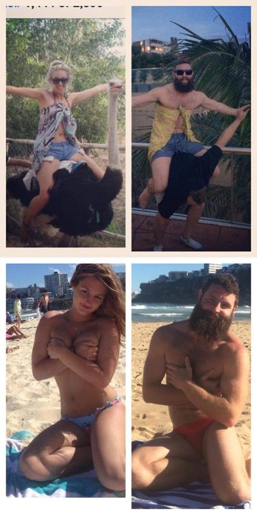 iraffiruse:  Guy goes on tinder and copies pics