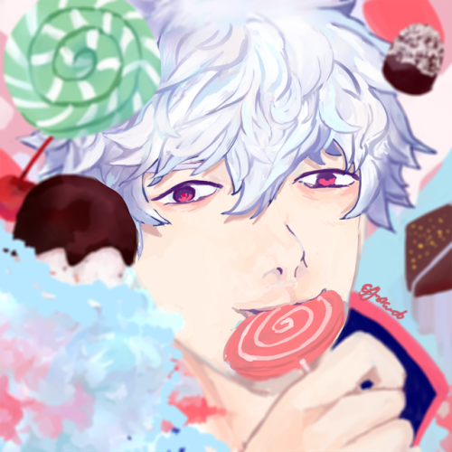 effishient:my new twitter/tumblr icon!! i went back into rewatching gintama……