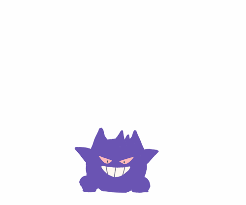 laweyd:Here’s a little animation of gengar trying to brighten up your day
