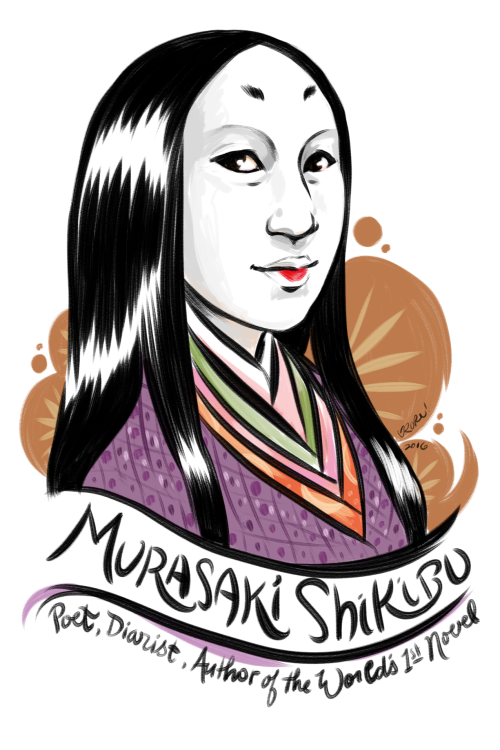 roricomics:#100Days100Women Day 35: Murasaki Shikibu, author of the Tale of Genji, the world’s first