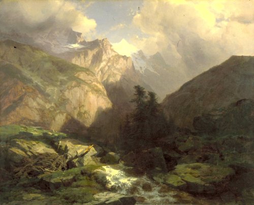 Alexandre Calame, The Jungfrau, c. 1853-1855