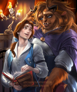 sakimichan:  Beauty and the beast and Esmeralda