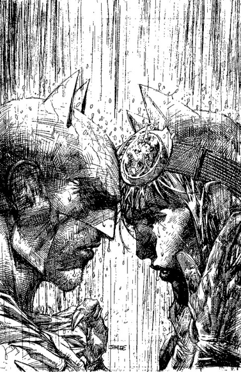 vikaq: Rough Black and White sketch of Batman #50 Variant cover by Jim Lee