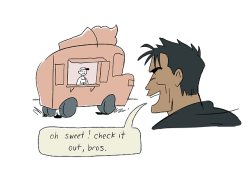 zshoes:guts and the gang find a fantasy ice cream truck