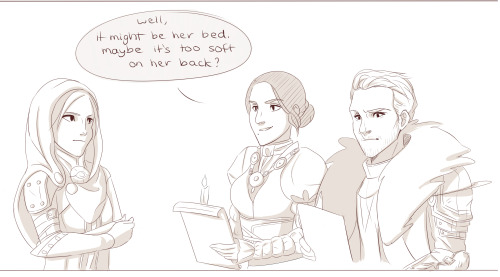 falsesecuritysketches:BUT IT’S IMPORTANT. Sera and Inquis had their moment, let him have 