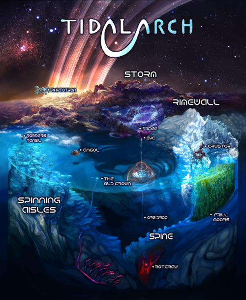 I redid a map of the world this story takes place in. (old one...