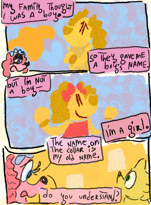 lemonheadandlollipup: deanky: a comic written by my friend @lemonheadandlollipup !!! :D as a trans g