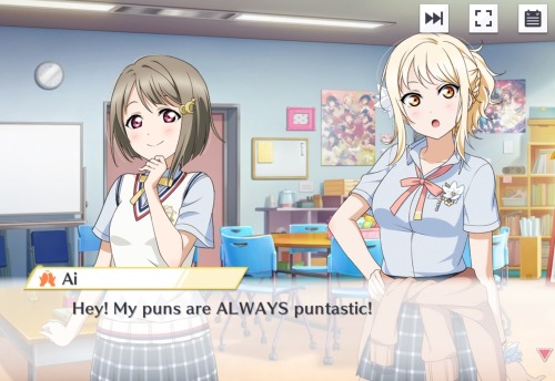 Ai getting all defense and saying that her puns are ALWAYS puntastic is just so adorkable. Happy Bir