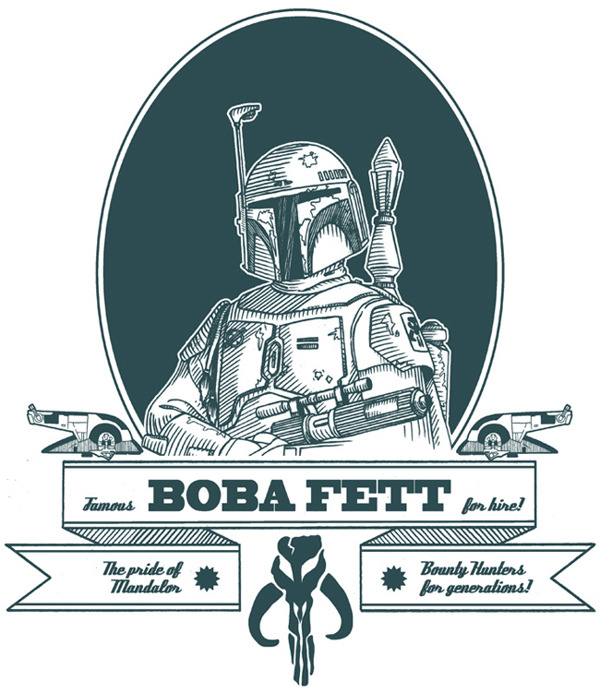 geeksngamers:  Star Wars Labels - by Danilo Agutoli 