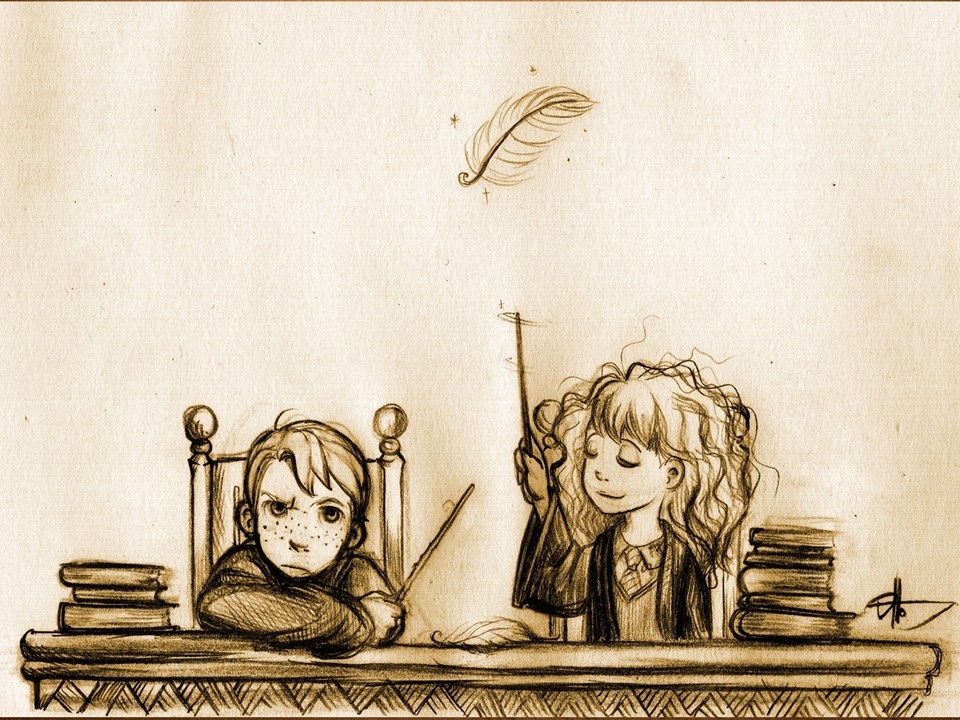 KEEP CALM AND SHIP ROMIONE & GRINTSON — Wingardium Leviosa by Ottowl