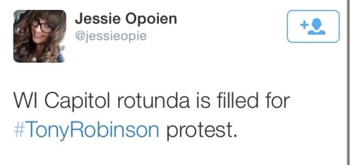 krxs10:Nearly 2,000 People Are Currently Protesting Fatal Police Shooting Of Tony Robinson In Wiscon