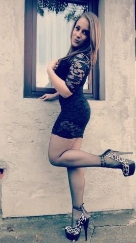 tightsobsession:  tightsobsession:  Sheer hose in tight mini dress and heels.  Throwback