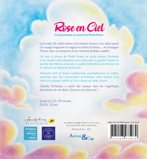 “English below”Je vous partage enfin la couverture de mon livre audio illustré &ldquo;Rose-en-ciel&r