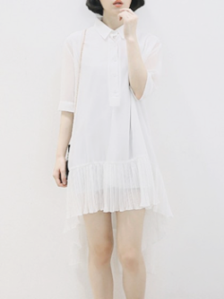 chiishyy: White Shirt Dress for  อ.44  