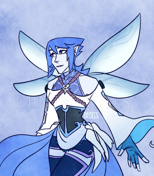 mintyskulls:  I’m an idiot and answered the ask privately, so we get this post now. A faerie paintbrush Aqua for @etotheoneeyeowlShe looks p cool this way tbhDon’t repost or use without proper credit, ask first please