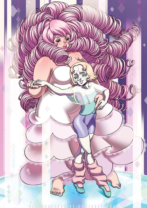 vanvanred:  RosePearl illustration I finished for PT Comic Con this weekend! It’s gonna be available as a print. c: I had a lot of fun with the details. ∠( ᐛ 」∠)＿ 
