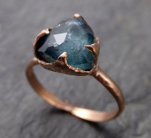 sosuperawesome:Raw Diamond Rings, by Angeline Crowder Boyer on EtsySee our ‘rings’ tag