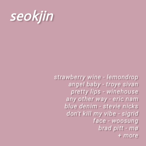 Seokjin - A Playlist - Listen On Spotify